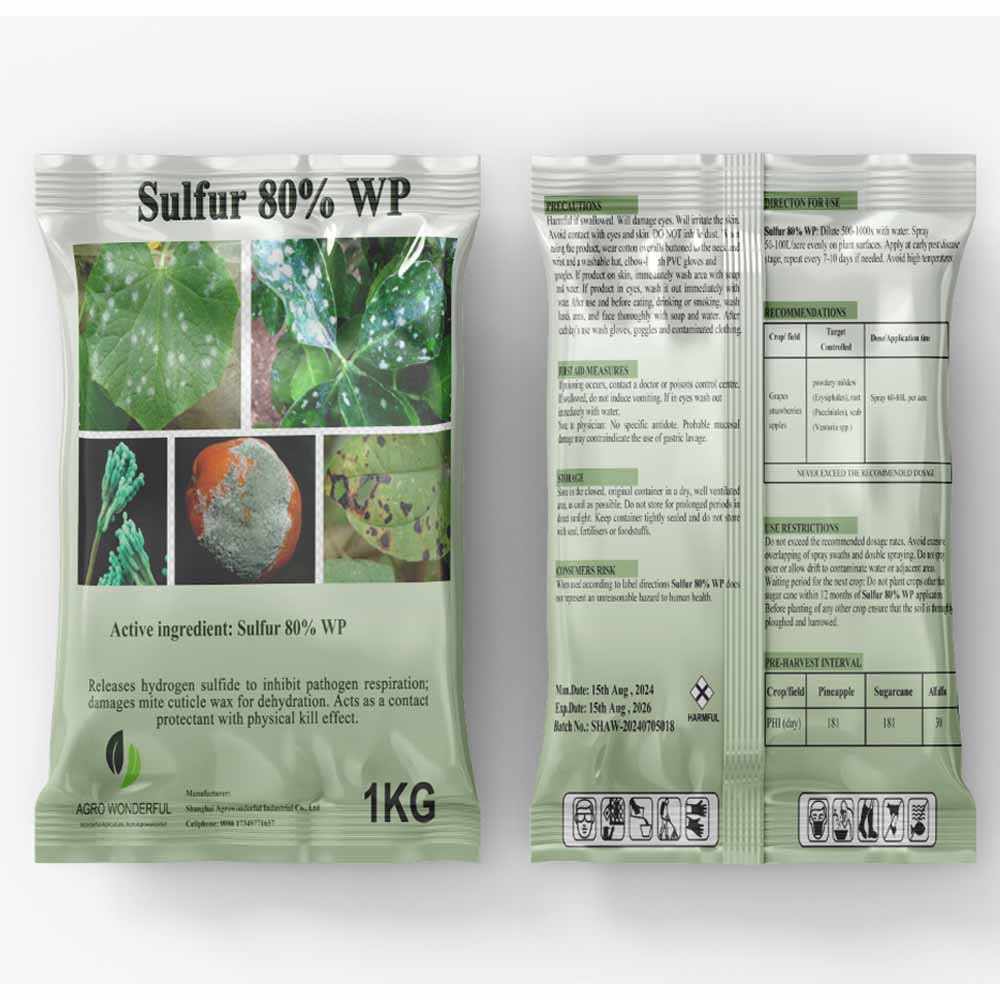 Sulphur 80 WDG top 1 factory Alibaba made in china