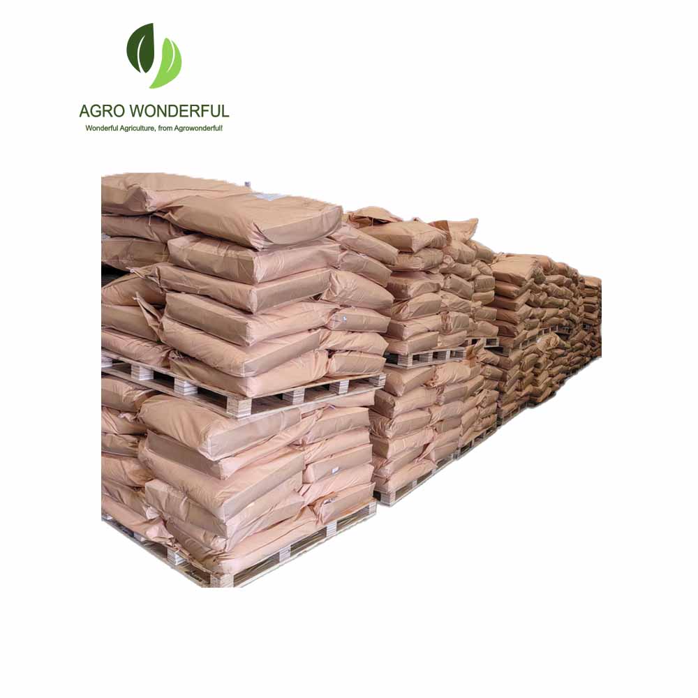 Thiamethoxam in bulk stock on pallets