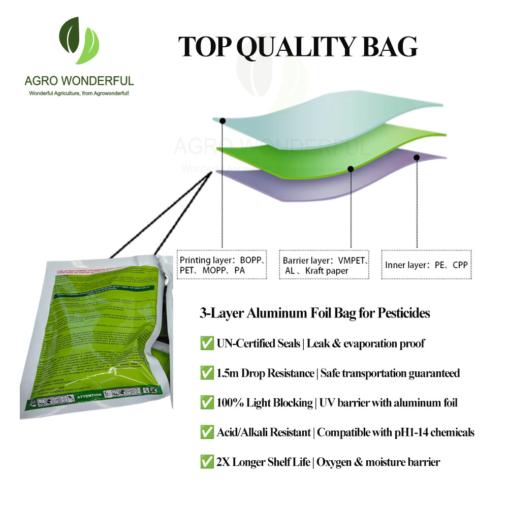 Linuron 3-Layer Aluminum Foil Bag for Pesticides