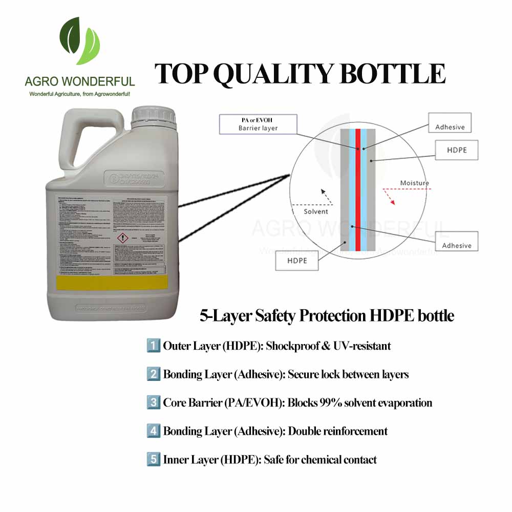 Thiodicarb 5-Layer Safety Protection HDPE bottle