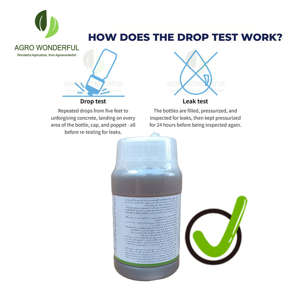 Neem Azadirachtin bottle passed drop test